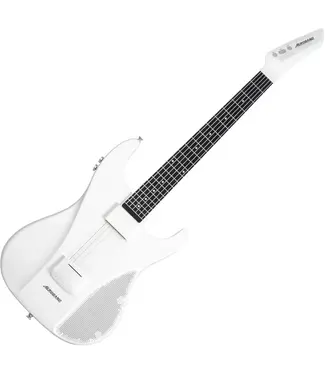 Aeroband AeroBand Smart Gitaar – White - Ingebouwde Speaker - Bluetooth Elektronische Gitaar met Case, Strap & Mic – Muziekinstrument Set - AUX - MIDI
