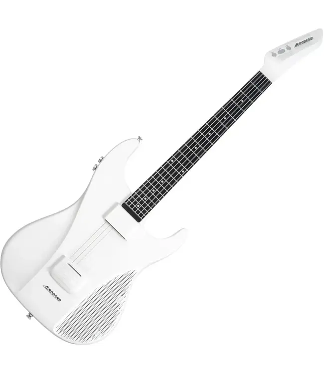 AeroBand Smart Gitaar – White - Ingebouwde Speaker - Bluetooth Elektronische Gitaar met Case, Strap & Mic – Muziekinstrument Set - AUX - MIDI