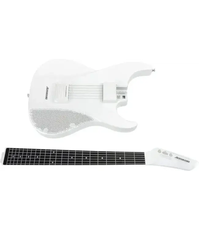 AeroBand Smart Gitaar – White - Ingebouwde Speaker - Bluetooth Elektronische Gitaar met Case, Strap & Mic – Muziekinstrument Set - AUX - MIDI