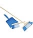 Bezemset | met Kunststof Blik en Handveger | Blauw | 52,5 cm | 3+