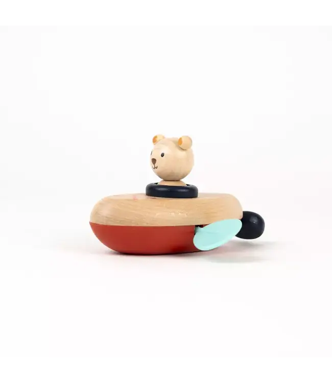 Egmont Toys houten opwindbaar badspeeltje beer – 13 cm – 2+