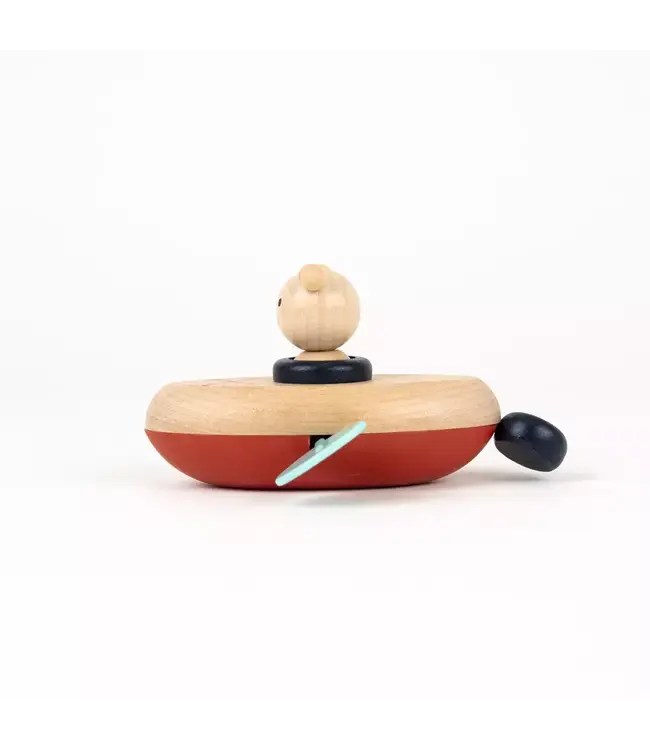 Egmont Toys houten opwindbaar badspeeltje beer – 13 cm – 2+