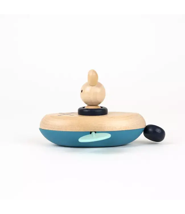 Egmont Toys houten opwindbaar badspeeltje konijn – 13 cm – 2+