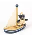 Egmont Toys Egmont Toys houten opwindbaar badspeeltje Malo de kat in een boot  – 18 cm – 2+