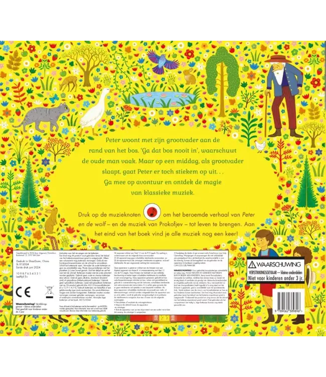 Christofoor | Geluidenboek met Muziek | Het Verhalenorkest | Peter & de Wolf | 4+