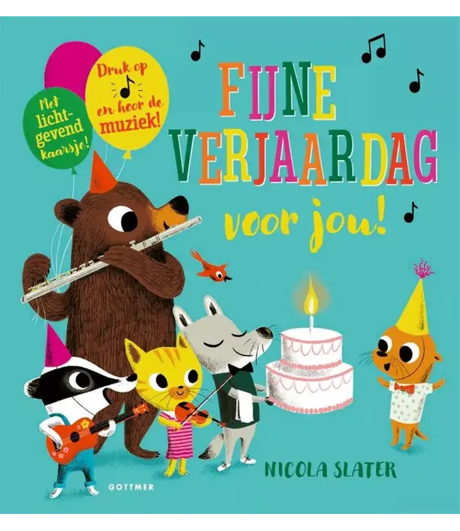 Gottmer | Geluidenboek | Fijne Verjaardag voor Jou! | 3+