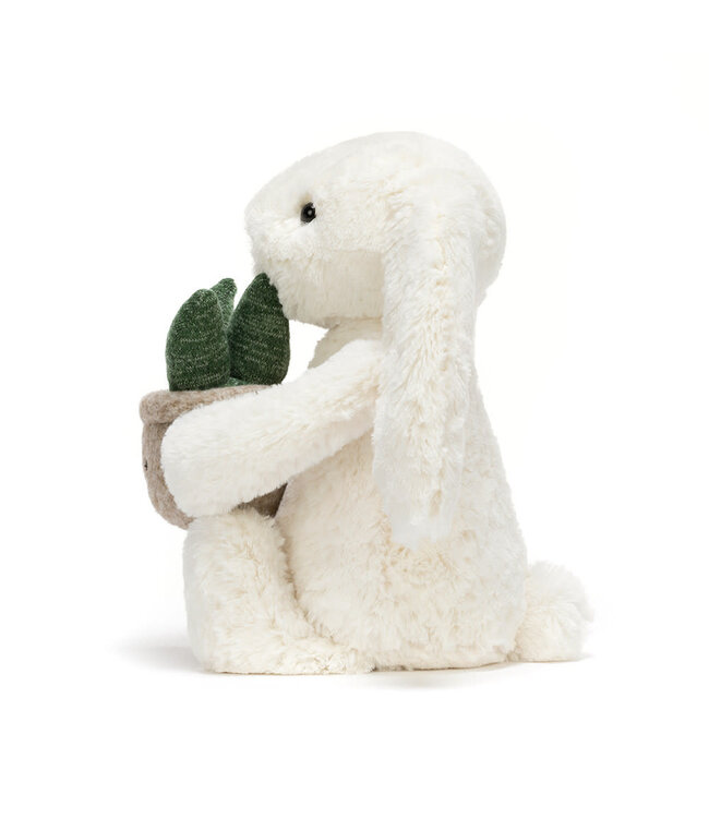 Jellycat | Cream Bunny with Plant | 31 cm | 0+