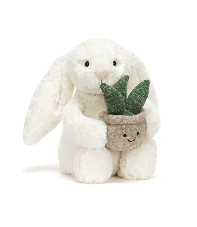 Jellycat | Cream Bunny with Plant | 31 cm | 0+