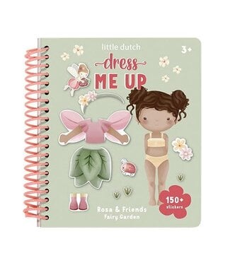 Little Dutch Little Dutch | Stickerboek | Fairy Garden Rosa & Friends | Aankleed- en stickerboek | 3+