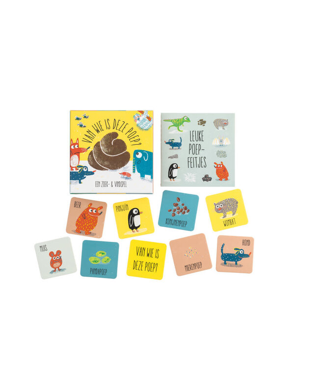Laurence King Publishing UK | Kaart en Geheurgenspel | Van wie is deze poep? | 54 delig | 3+