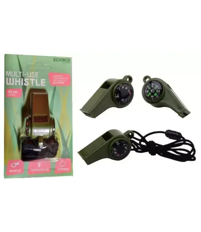 Science Explorer | Fluit | Scheidsrechtersfluit met Kompas en Thermometer | 5+