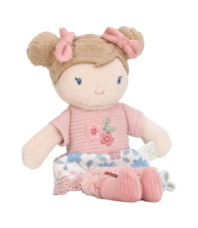 Little Dutch | Stoffen Knuffelpop | Rosa | 10 cm | 1+