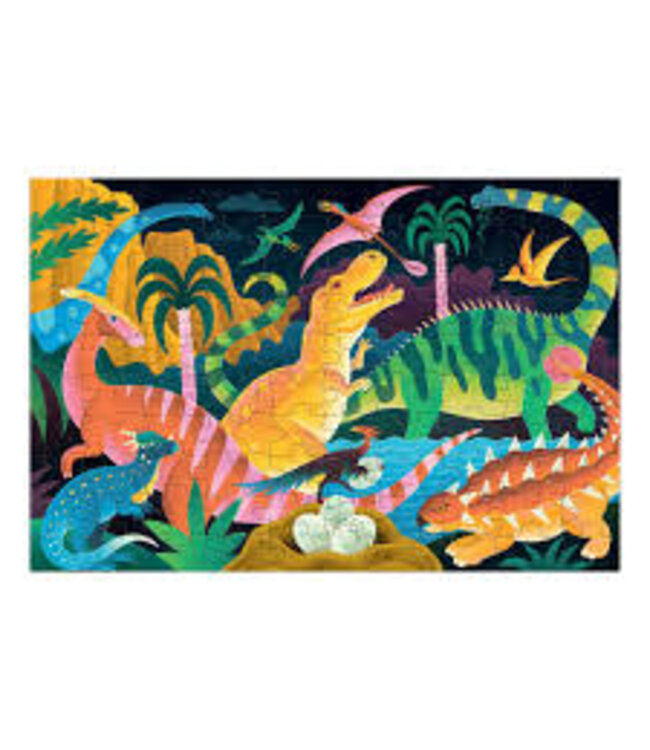 Mudpuppy | Puzzle | Glow in Dark | Dinosaurs | 100 stukjes | 5+