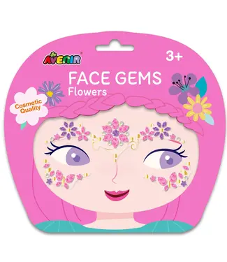 Avenir Avenir | Face Art | Zelfklevende Edelstenen | Cosmetische Kwaliteit | Flowers | 3+