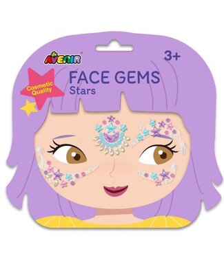 Avenir Avenir | Face Art | Zelfklevende Edelstenen | Cosmetische Kwaliteit | Stars | 3+