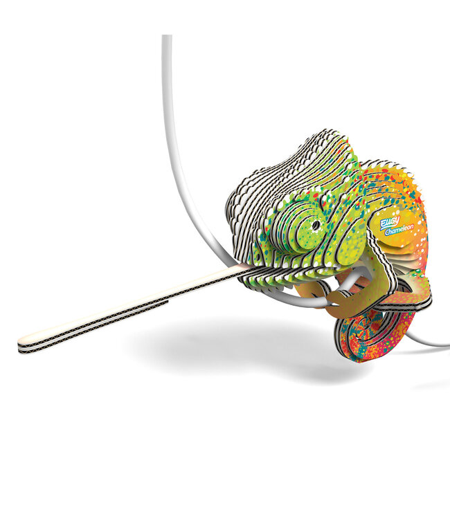 Eugy | 3D Cardboard Model Kit | Forest Life | Kameleon | 6+