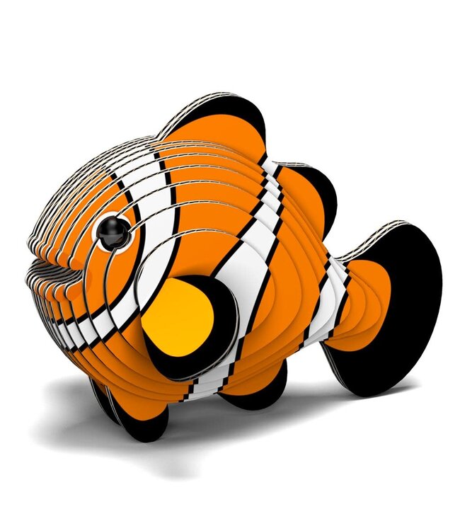 Eugy | 3D Cardboard Model Kit | Sea Life | Clownfish | 6+
