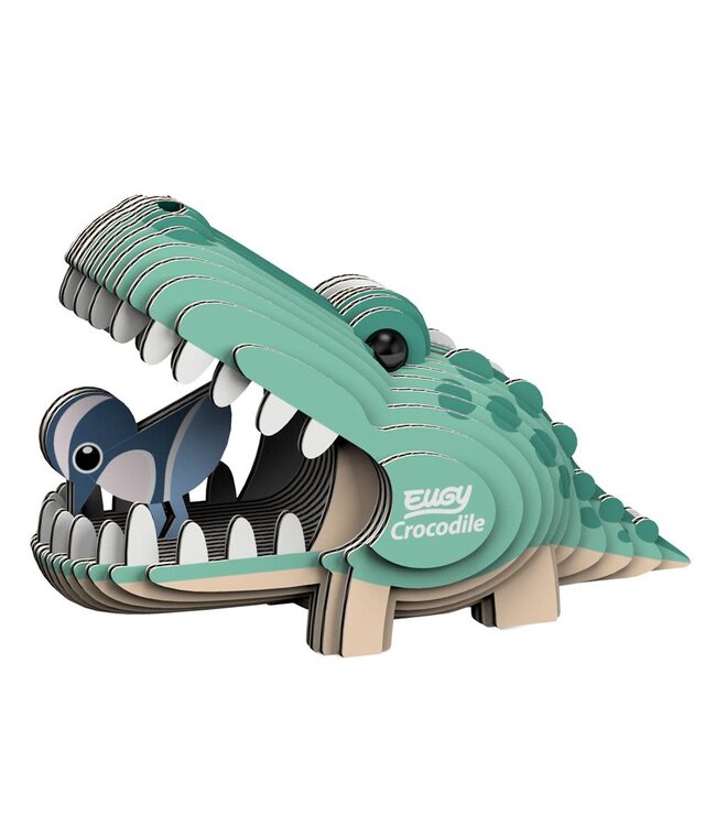 Eugy | 3D Cardboard Model Kit | Wild Life | Krokodil | 6+