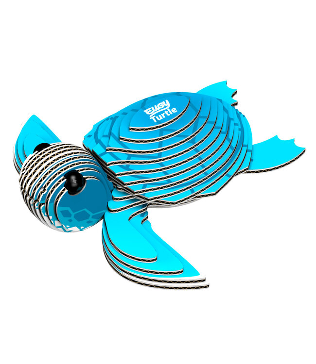Eugy | 3D Cardboard Model Kit | Sea Life | Zeeschildpad | 6+