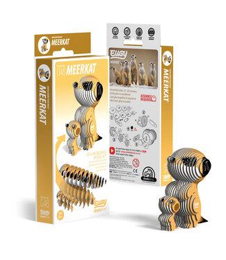 Eugy Eugy | 3D Cardboard Model Kit | Wild Life | Stokstaartje | 6+