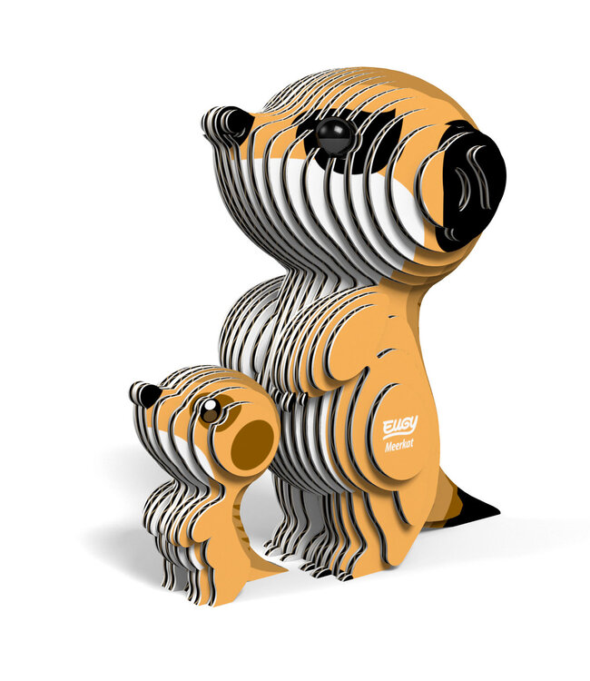 Eugy | 3D Cardboard Model Kit | Wild Life | Stokstaartje | 6+