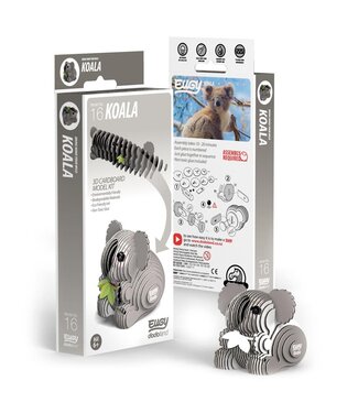 Eugy Eugy | 3D Cardboard Model Kit | Wild Life | Koala | 6+