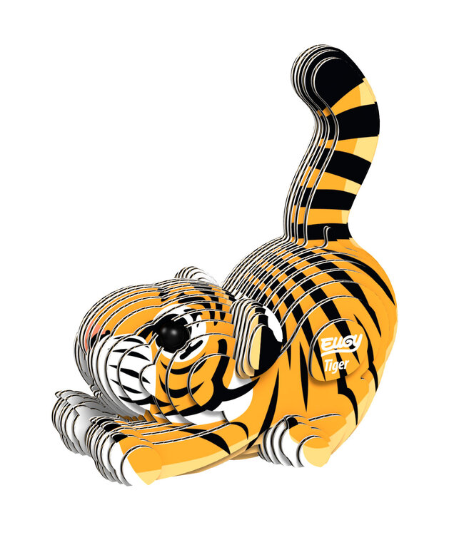 Eugy | 3D Cardboard Model Kit | Wild Life | Tijger | 6+