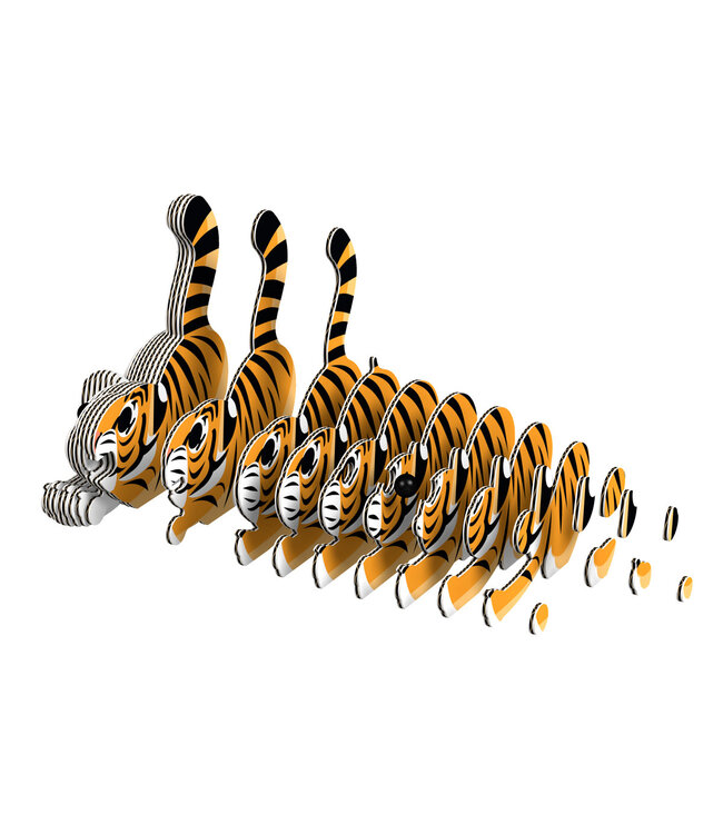Eugy | 3D Cardboard Model Kit | Wild Life | Tijger | 6+
