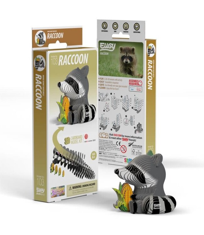 Eugy | 3D Cardboard Model Kit | Wild Life | Wasbeer | 6+