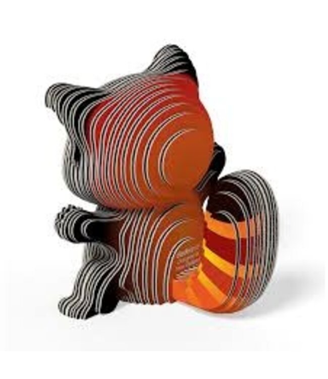 Eugy | 3D Cardboard Model Kit | Forest Life | Red Panda | 6+