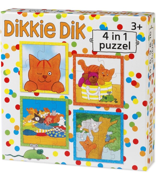 Bambolino | Dikkie Dik | Puzzel | 4 in 1 | 4+6+9+16 |  3+
