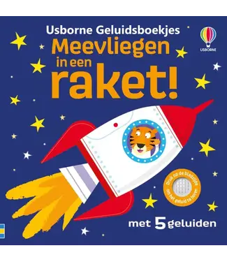Usborne | Geluidenboek | Meevliegen in een raket! | 1+