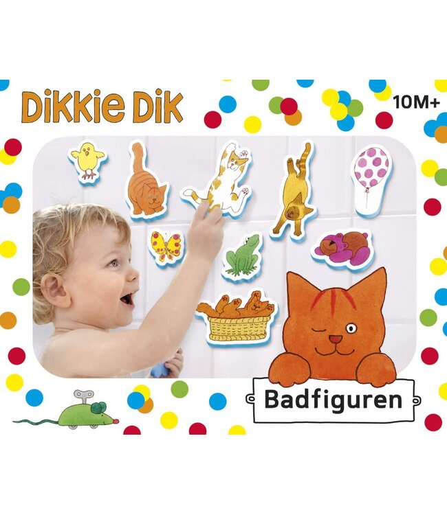 Bambolino Toys | Dikkie Dik | Foam Figuren voor in Bad | 10 delig |  +9 mnd