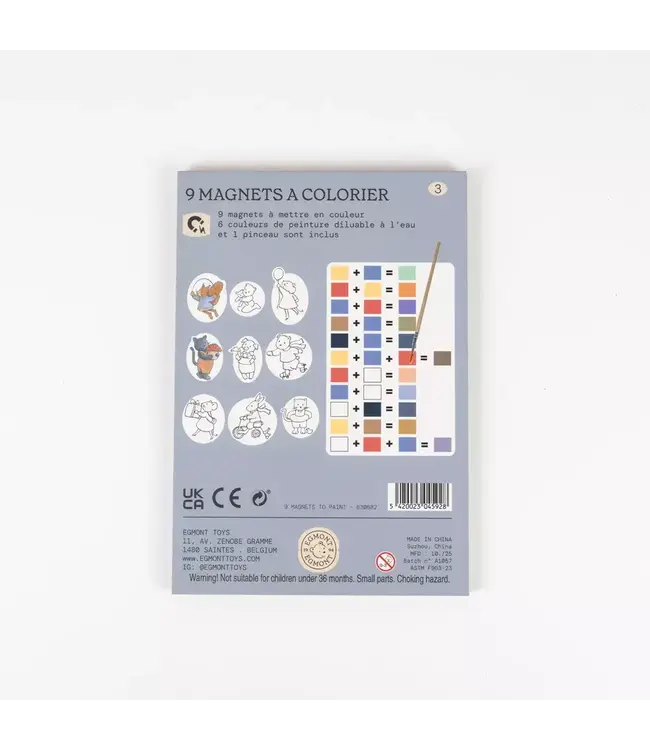 Egmont Magneten om te schilderen vrienden. 21x15 cm. 3+