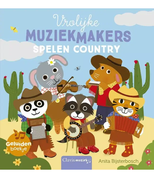 Clavis | Geluidenboek | Vrolijke Muziekmakers spelen Country | 2+