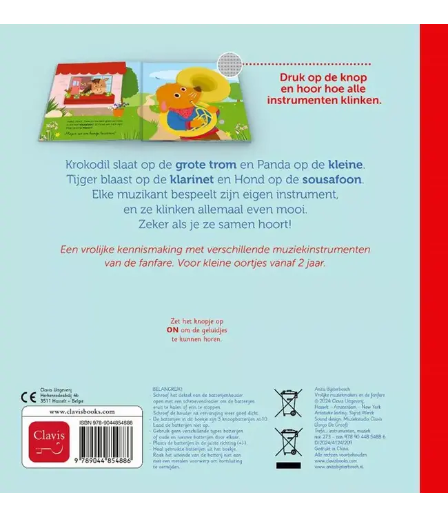 Clavis | Geluidenboek | Vrolijke Muziekmakers en de Fanfare | 2+