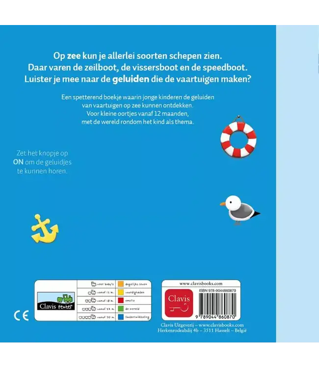 Clavis | Geluidenboekje | Dag zeilboot en andere vaartuigen | 1+