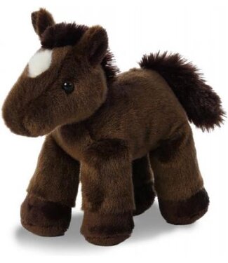 Aurora | Mini Flopsie | Paard Chestnut | Donker Bruin | 20,5 cm