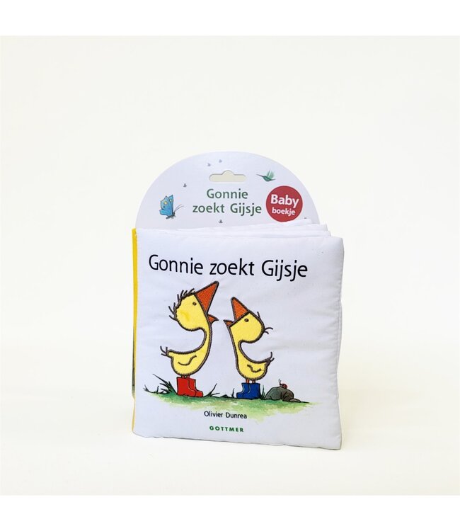 Gonnie Zoekt Gijsje | Stoffen Baby Boekje | +4 mnd