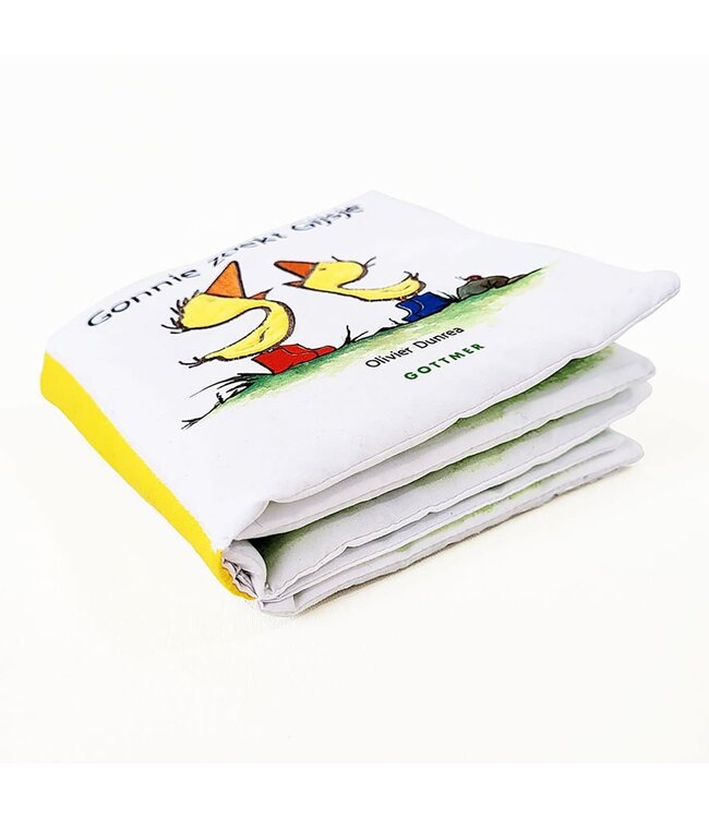 Gonnie Zoekt Gijsje | Stoffen Baby Boekje | +4 mnd