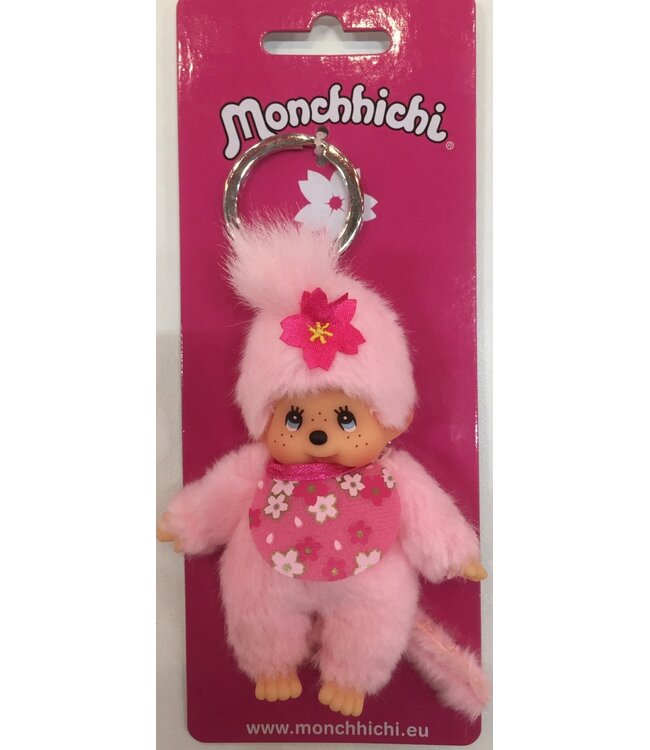 Monchhichi | 10 cm | Sleutelhanger | Cherry Blossom | 2+