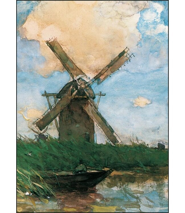 Bekking & Blitz | Hendrik Johannes Weissenbruch | Polder landscape with a windmill