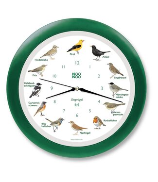 Kookoo KooKoo | Klok met Dierengeluiden | Radio Controlled | Zangvogels | Groene lijst