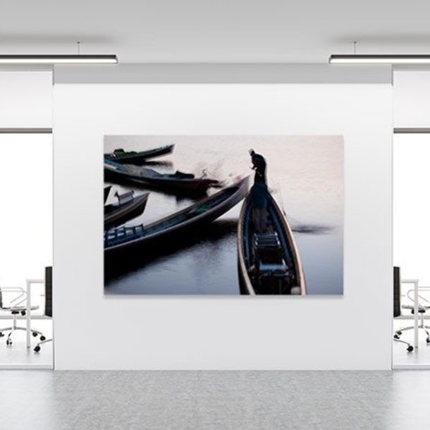 Akustikbild "Boats in morning..." - limitierte Kunst-Edition