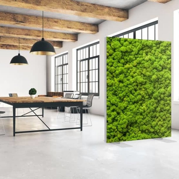 Akustik Raumteiler mit Motiv "Moss Wall"