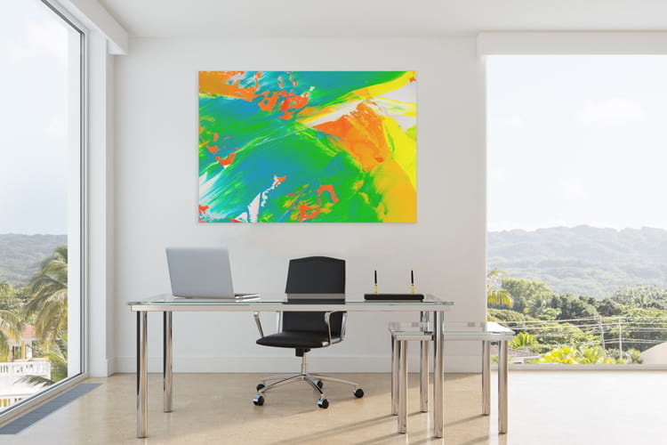 Leinwand mit Kunst "Ponente" ohne Akustikdämmung-