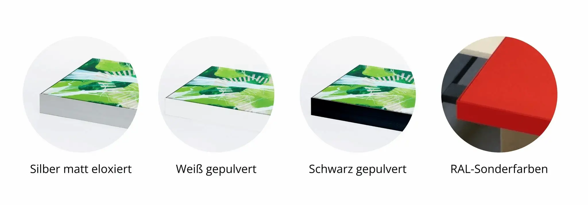 Rahmenfarbe Akustikbilder