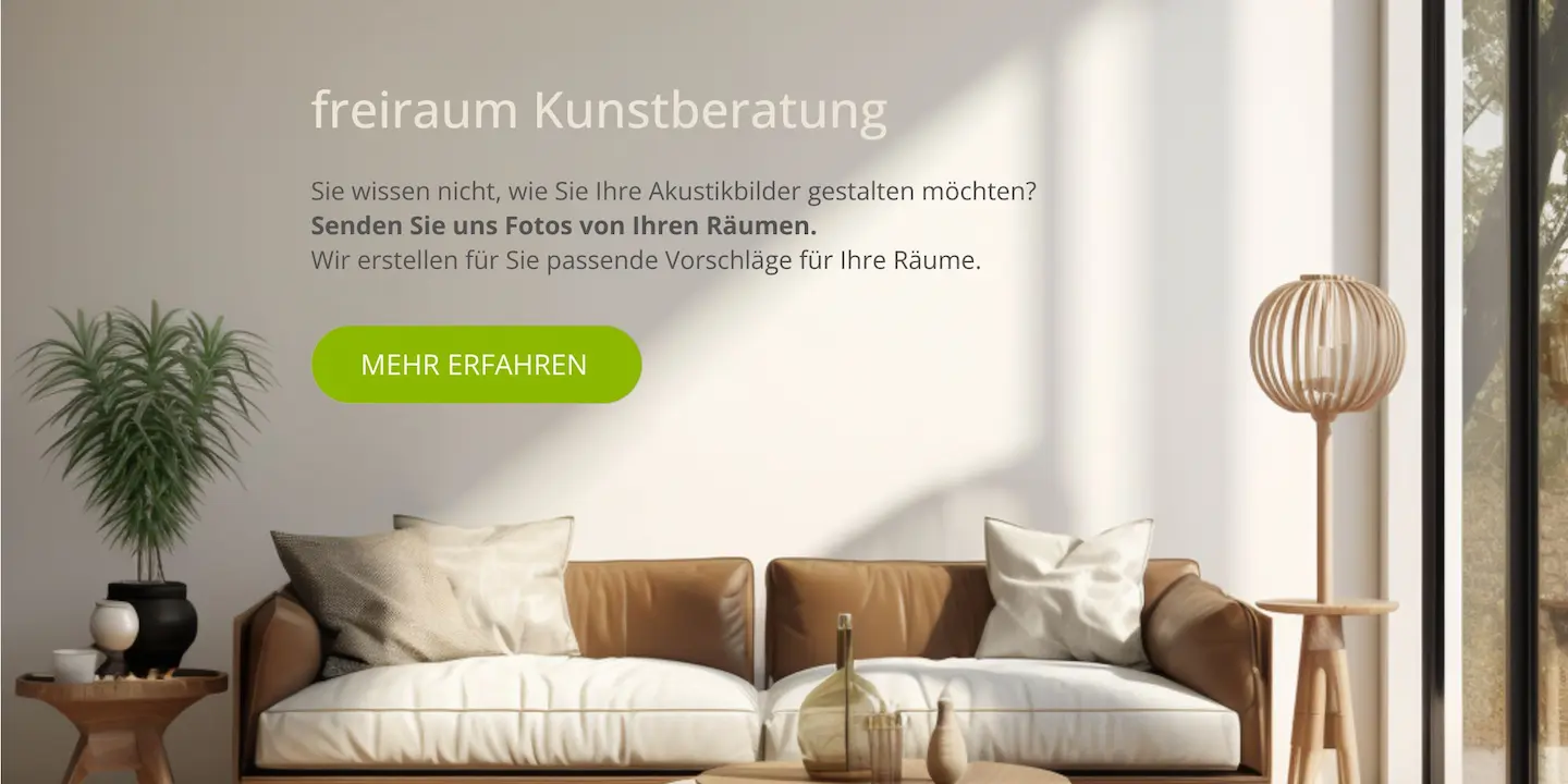 Beratung Akustikbilder mit Kunst