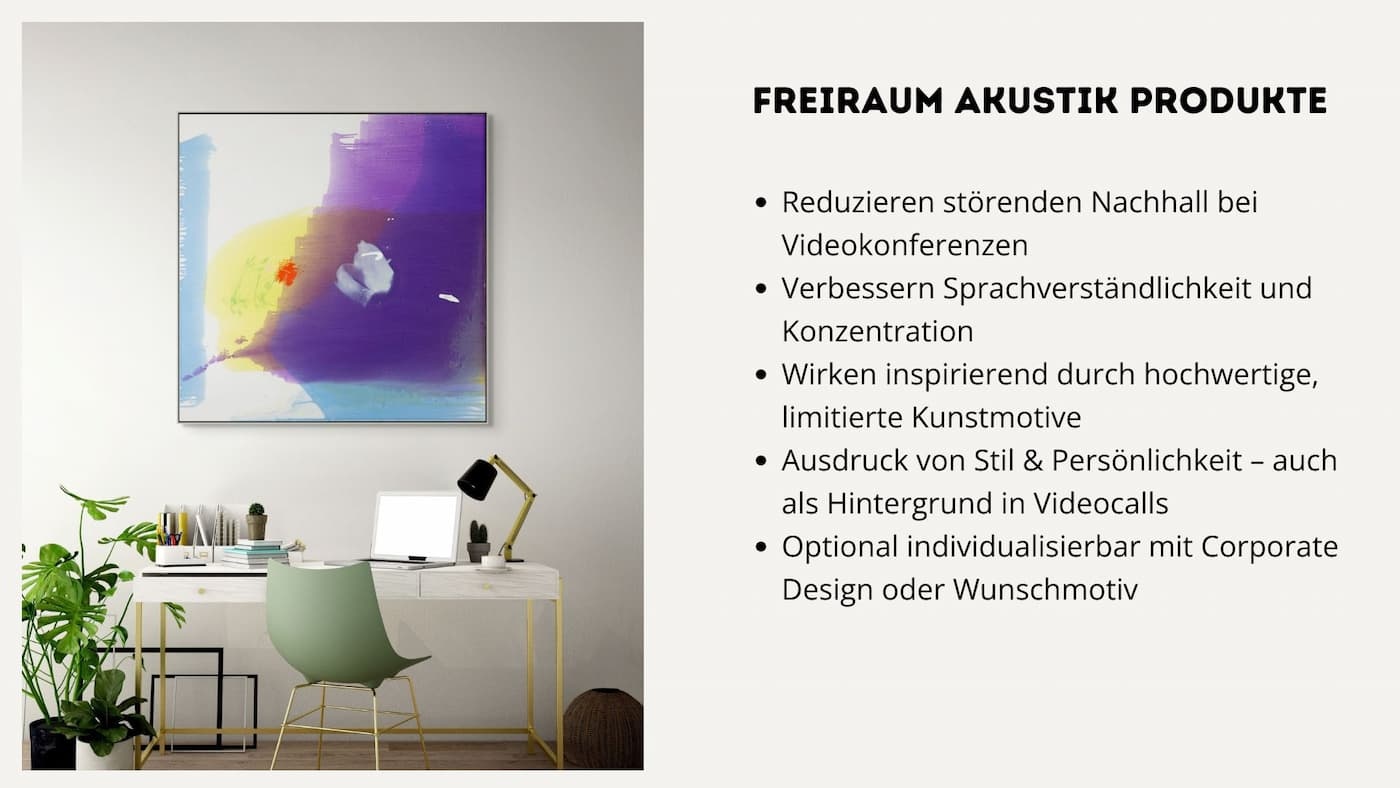 Akustik im Home Office verbessern