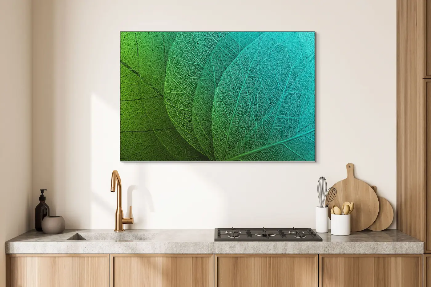 Akustikbild "Makrozauber Blätter-